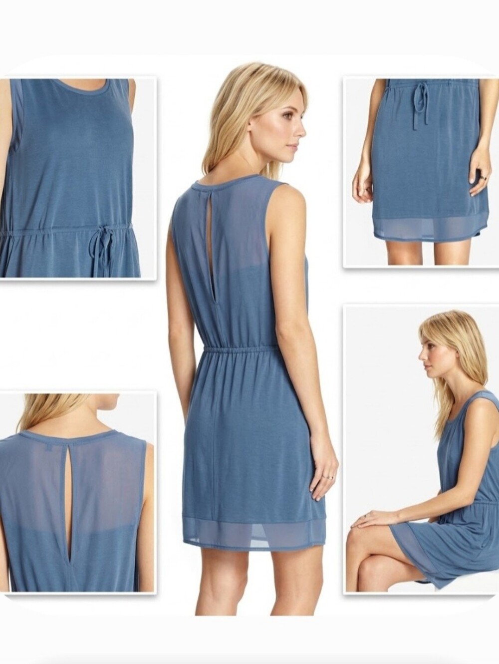Forever 21 Blue Modal Dress. Size L